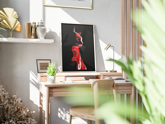 El Ruh – Série L’Âme Féline - Pack de 2 Tableaux